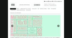 Desktop Screenshot of fundacioncontemporanea.com