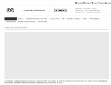 Tablet Screenshot of fundacioncontemporanea.com